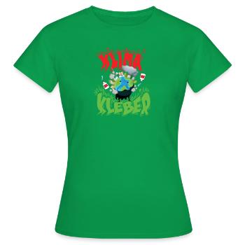 Klima Kleber - Frauen T-Shirt - Kelly Green - Vorne - AI Model Female 172 dark (172cm)