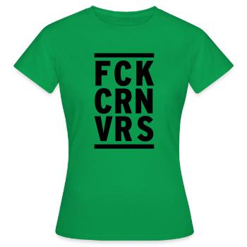 FCK CRN VRS - T-shirt Femme - vert - Devant - AI Model Female 172 dark (172cm)
