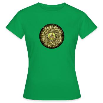 Explosive OM in green - Women's T-Shirt - kelly green - Front - AI Model Female 172 dark (172cm)