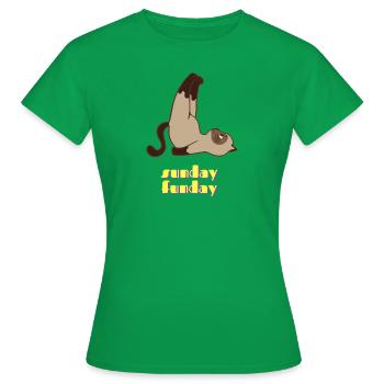Sunday Funday - Frauen T-Shirt - Kelly Green - Vorne - AI Model Female 172 dark (172cm)
