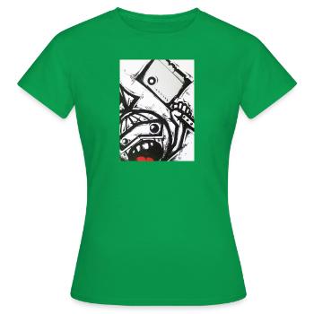 Wütende Jugend / KOLONE - Frauen T-Shirt - Kelly Green - Vorne - AI Model Female 172 dark (172cm)