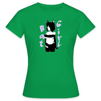 Batgirl Stéphanie - T-shirt Femme - vert - Devant - AI Model Female 172 dark (172cm)