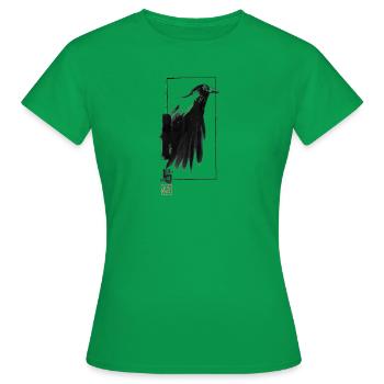crow edge - T-shirt Femme - vert - Devant - AI Model Female 172 dark (172cm)