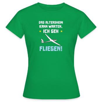 das altersheim kann warten - Frauen T-Shirt - Kelly Green - Vorne - AI Model Female 172 dark (172cm)