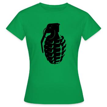 eiergranate - Frauen T-Shirt - Kelly Green - Vorne - AI Model Female 172 dark (172cm)