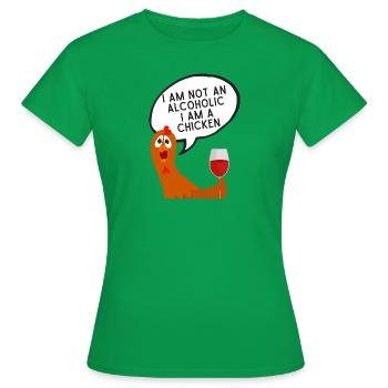 Chicken - Frauen T-Shirt - Kelly Green - Vorne - AI Model Female 172 dark (172cm)