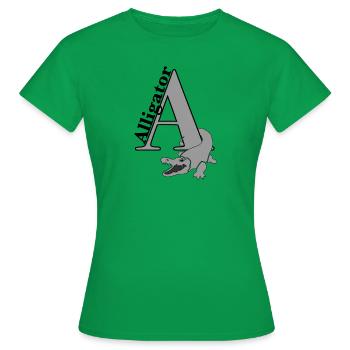 Alligator - Women's T-Shirt - kelly green - Front - AI Model Female 172 dark (172cm)