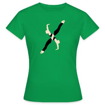 ABC - T-shirt Femme - vert - Devant - AI Model Female 172 dark (172cm)