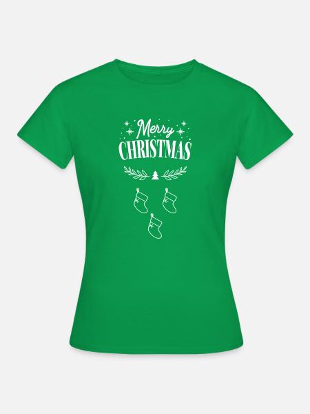 Weihnachtsschuh - Frauen T-Shirt - Kelly Green