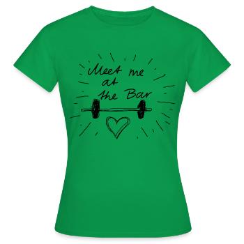 Meet me at the bar - Women's T-Shirt - kelly green - Front - AI Model Female 172 dark (172cm)