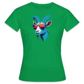 Rébellion des chèvres - T-shirt Femme - vert - Devant - AI Model Female 172 dark (172cm)