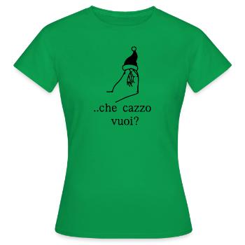 Looking forward to Christmas, Xmas... ma che cazzo vuoi - Women's T-Shirt - kelly green - Front - AI Model Female 172 dark (172cm)