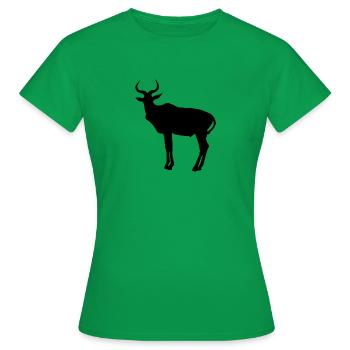 antilope - T-shirt Femme - vert - Devant - AI Model Female 172 dark (172cm)