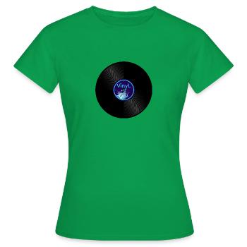 Schallplatte - Frauen T-Shirt - Kelly Green - Vorne - AI Model Female 172 dark (172cm)