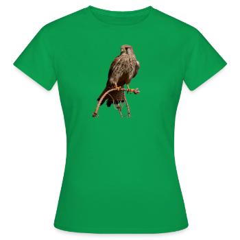 Turmfalke, weiblich - Frauen T-Shirt - Kelly Green - Vorne - AI Model Female 172 dark (172cm)