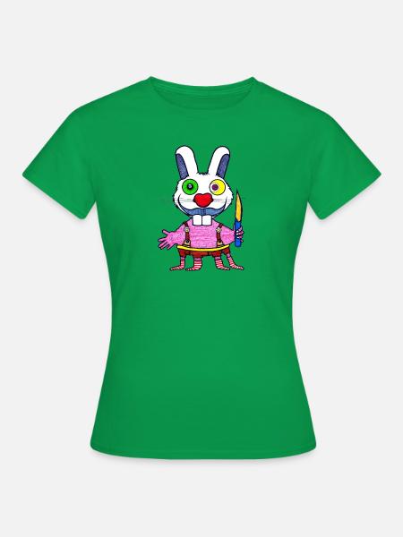 Menschen Hase - Frauen T-Shirt - Kelly Green