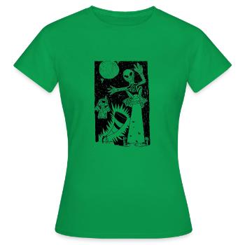 Univers - T-shirt Femme - vert - Devant - AI Model Female 172 dark (172cm)