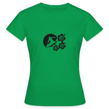 Surferin - Frauen T-Shirt - Kelly Green - Vorne - AI Model Female 172 dark (172cm)