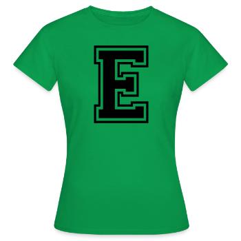 E-Team Foot | Baseball| Basketball Universität - Frauen T-Shirt - Kelly Green - Vorne - AI Model Female 172 dark (172cm)
