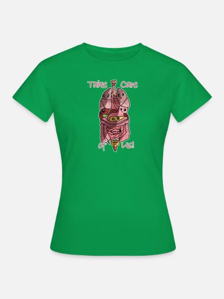 Anatomie Organe - Frauen T-Shirt - Kelly Green