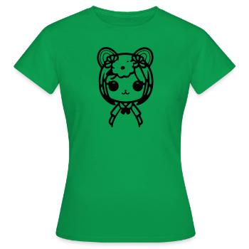 Blossom Dreams Char - Frauen T-Shirt - Kelly Green - Vorne - AI Model Female 172 dark (172cm)