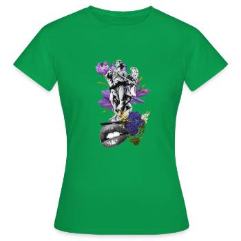 An explosion of colour - Women's T-Shirt - kelly green - Front - AI Model Female 172 dark (172cm)