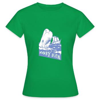 Moby Dick - T-shirt Femme - vert - Devant - AI Model Female 172 dark (172cm)