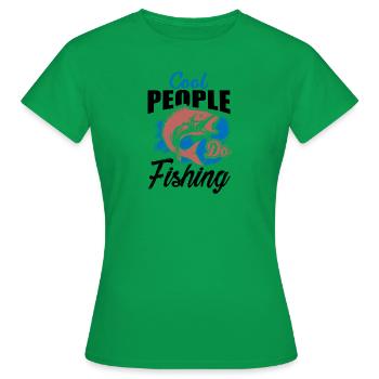La pêche est mon plan de retraite, pêcheur amateur - T-shirt Femme - vert - Devant - AI Model Female 172 dark (172cm)