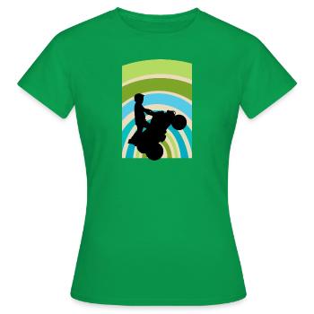 ATV Stuntman ATV - Frauen T-Shirt - Kelly Green - Vorne - AI Model Female 172 dark (172cm)