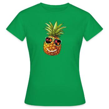 Madame Ananas - T-shirt Femme - vert - Devant - AI Model Female 172 dark (172cm)