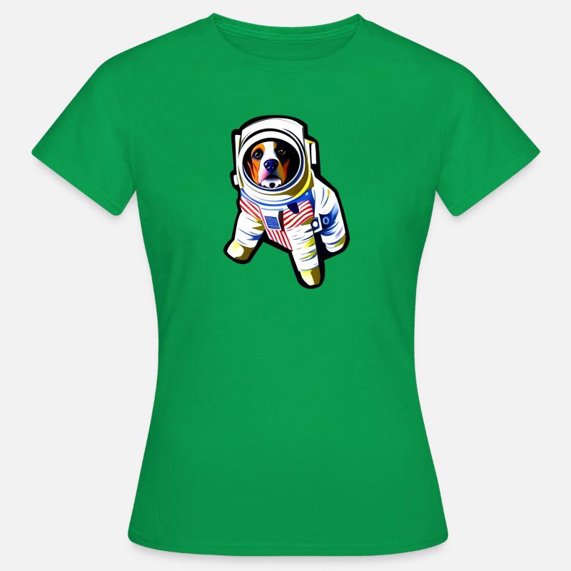 Space beagle explorer - Women's T-Shirt - kelly green