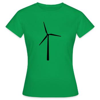 Grün Energie - Frauen T-Shirt - Kelly Green - Vorne - AI Model Female 172 dark (172cm)