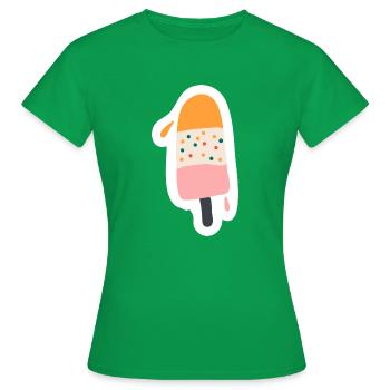 Eis Kalt - Frauen T-Shirt - Kelly Green - Vorne - AI Model Female 172 dark (172cm)