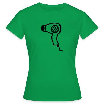 Hair Dryer - Hair Dryer - Line - Women's T-Shirt - kelly green - Front - AI Model Female 172 dark (172cm)