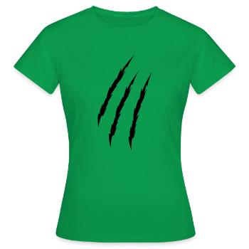 Krallen - Frauen T-Shirt - Kelly Green - Vorne - AI Model Female 172 dark (172cm)