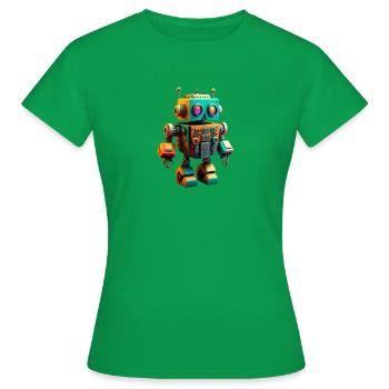 Robot jouet - T-shirt Femme - vert - Devant - AI Model Female 172 dark (172cm)