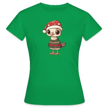 Bouquet Noël - T-shirt Femme - vert - Devant - AI Model Female 172 dark (172cm)
