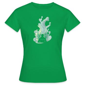 Cybersecurity Daten Passwort - Frauen T-Shirt - Kelly Green - Vorne - AI Model Female 172 dark (172cm)