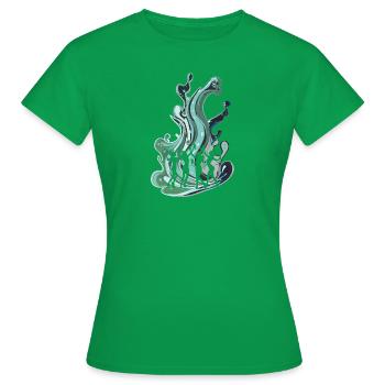 Disco Electronic DJs - Women's T-Shirt - kelly green - Front - AI Model Female 172 dark (172cm)