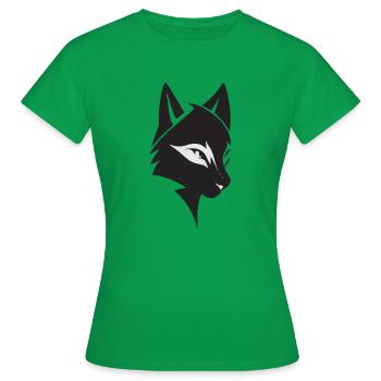 Tête de chat - T-shirt Femme - vert - Devant - AI Model Female 172 dark (172cm)