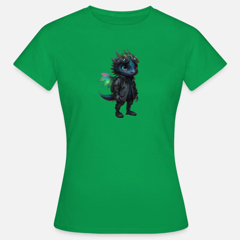 Rainbow Dragon - Women's T-Shirt - kelly green