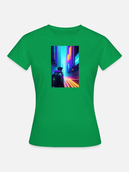Codierung Hintergrund bunt - Frauen T-Shirt - Kelly Green
