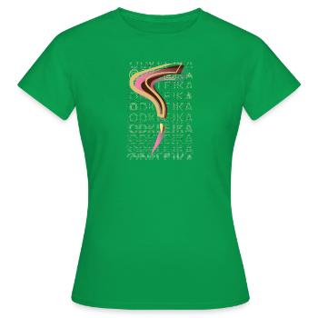ADHÉSIF 55 - T-shirt Femme - vert - Devant - AI Model Female 172 dark (172cm)
