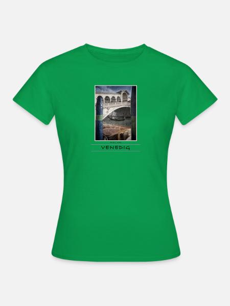 Venedig Rialtobrücke - Frauen T-Shirt - Kelly Green