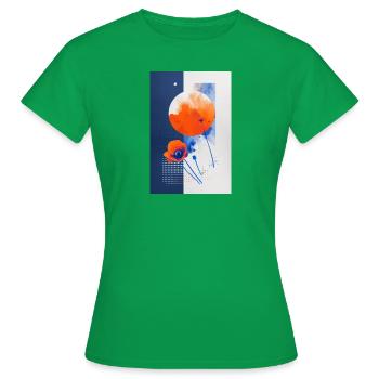 Mohnblume - Frauen T-Shirt - Kelly Green - Vorne - AI Model Female 172 dark (172cm)