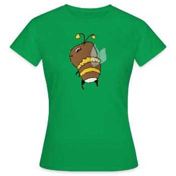 Bourdon - T-shirt Femme - vert - Devant - AI Model Female 172 dark (172cm)
