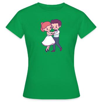 Danse Danse Couple - T-shirt Femme - vert - Devant - AI Model Female 172 dark (172cm)