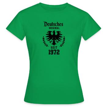1972 - Geburtstag - Birthday - Geburt - Ehrentag - Frauen T-Shirt - Kelly Green - Vorne - AI Model Female 172 dark (172cm)