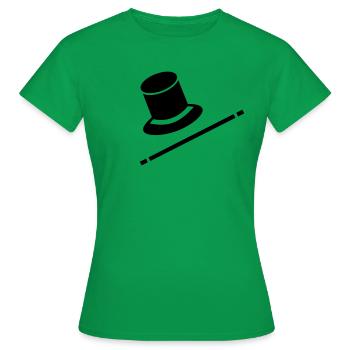 zauberer - Frauen T-Shirt - Kelly Green - Vorne - AI Model Female 172 dark (172cm)
