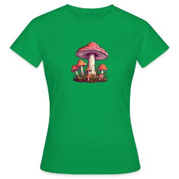 Magic mushroom - Women's T-Shirt - kelly green - Front - AI Model Female 172 dark (172cm)